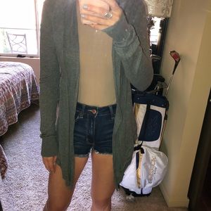 Express gray sweater